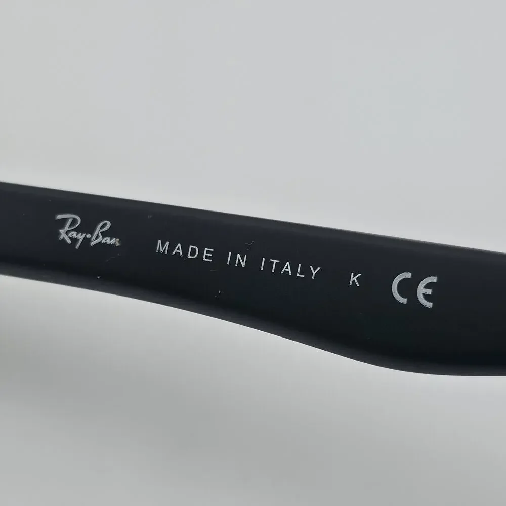 Ray-Ban RB4175 877 Eyeglass Frames Black Gold 57-16 145 Italy w/ Case No Lenses